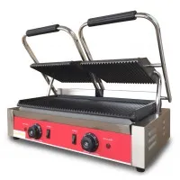Гриль контактний GoodFood ECG20RR Panini RED title=