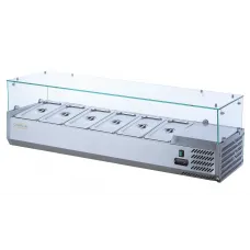 Витрина холодильная для топпинга GoodFood GF-VRX1200/380-H6C