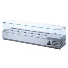 Витрина холодильная для топпинга GoodFood GF-VRX1500/380-H6C