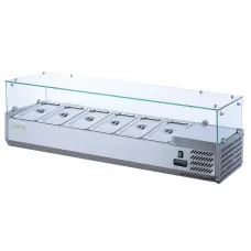 Витрина холодильная для топпинга GoodFood GF-VRX1500/330-H6C
